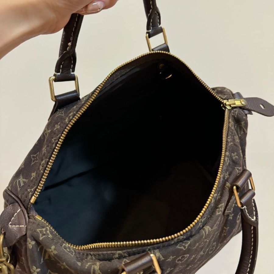 Louis Vuitton LV Speedy 30 MiniLin Bandoulière 牛仔 丹寧 緹花布 枕頭包 手提包 肩背包 側背包 斜背包-1