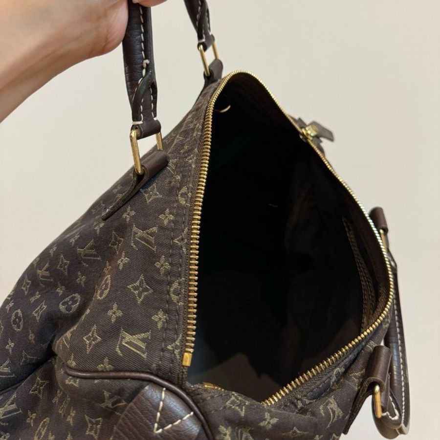 Louis Vuitton LV Speedy 30 MiniLin Bandoulière 牛仔 丹寧 緹花布 枕頭包 手提包 肩背包 側背包 斜背包-2