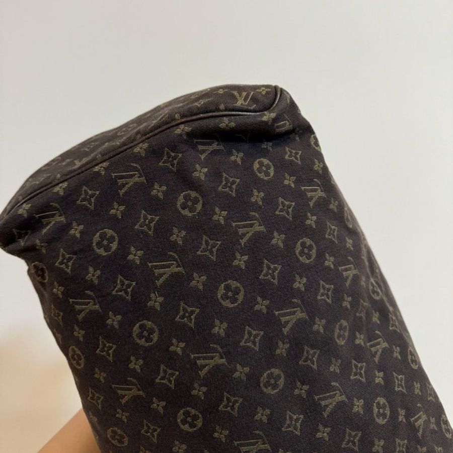 Louis Vuitton LV Speedy 30 MiniLin Bandoulière 牛仔 丹寧 緹花布 枕頭包 手提包 肩背包 側背包 斜背包-11