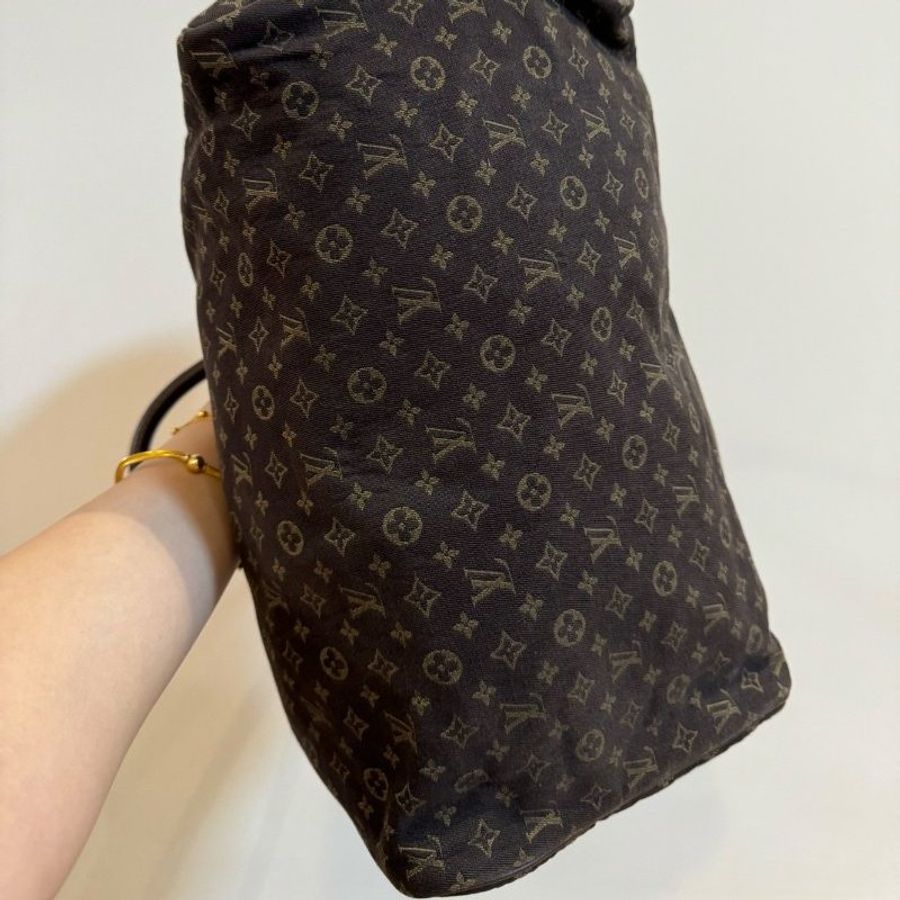 Louis Vuitton LV Speedy 30 MiniLin Bandoulière 牛仔 丹寧 緹花布 枕頭包 手提包 肩背包 側背包 斜背包-13