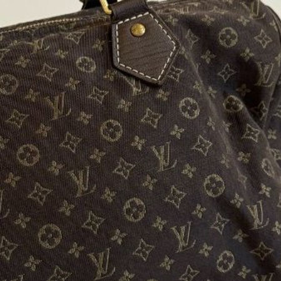 Louis Vuitton LV Speedy 30 MiniLin Bandoulière 牛仔 丹寧 緹花布 枕頭包 手提包 肩背包 側背包 斜背包-30