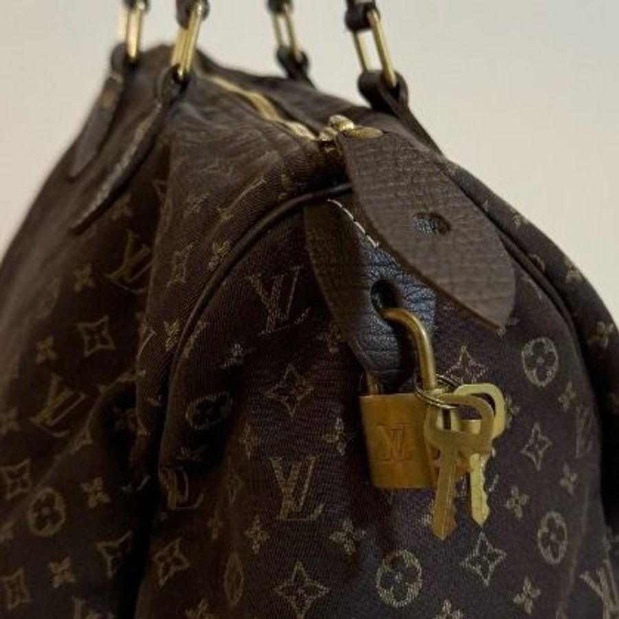 Louis Vuitton LV Speedy 30 MiniLin Bandoulière 牛仔 丹寧 緹花布 枕頭包 手提包 肩背包 側背包 斜背包-31