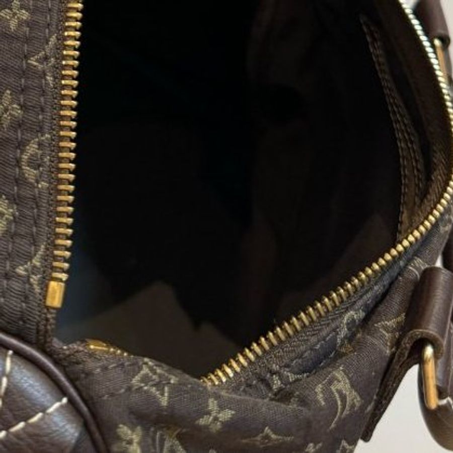 Louis Vuitton LV Speedy 30 MiniLin Bandoulière 牛仔 丹寧 緹花布 枕頭包 手提包 肩背包 側背包 斜背包-34