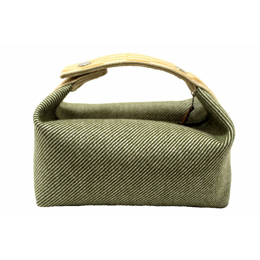 Hermes Wool Small Bride-A-Brac H Natte Pouch Vert Foret-2