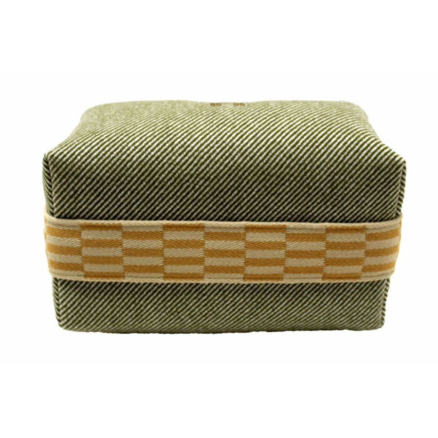 Hermes Wool Small Bride-A-Brac H Natte Pouch Vert Foret-12