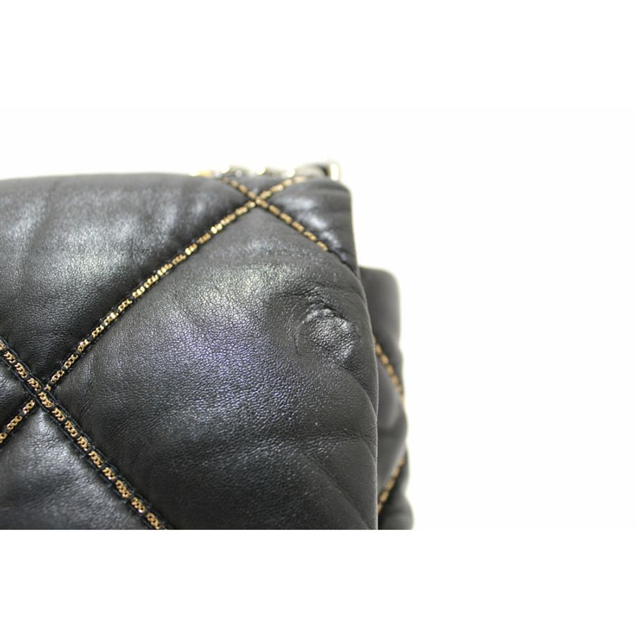 Limited Edition Chanel 19 Medium Black Quilted Lambskin Leather Shoulder Crossbody Bag-11