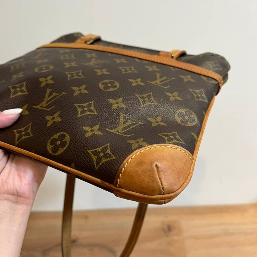 真品 LV vintage 老花 信封包 肩背包 側背包 手提包-6