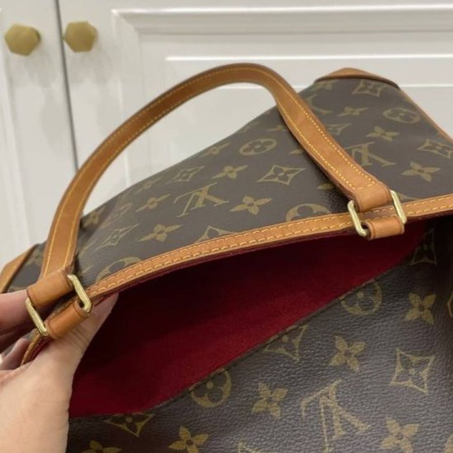 真品 LV vintage 老花 信封包 肩背包 側背包 手提包-30