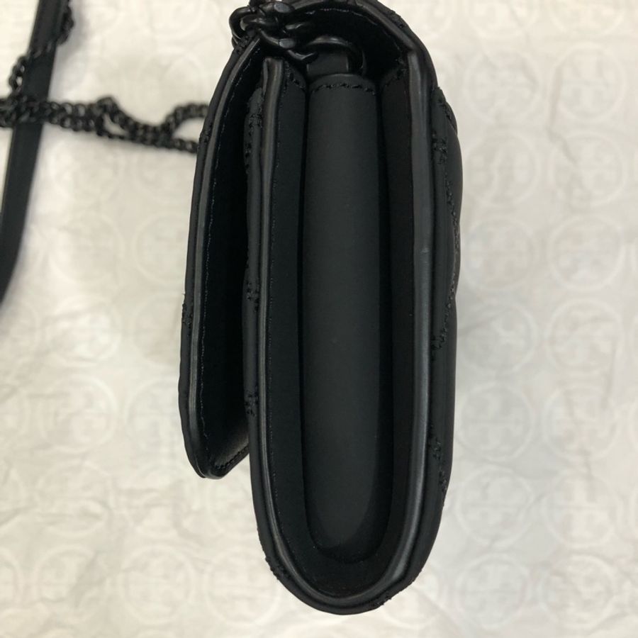 TORY BURCH willa 磨砂黑 woc 鏈袋斜背包 手拿包 全新無瑕疵-7