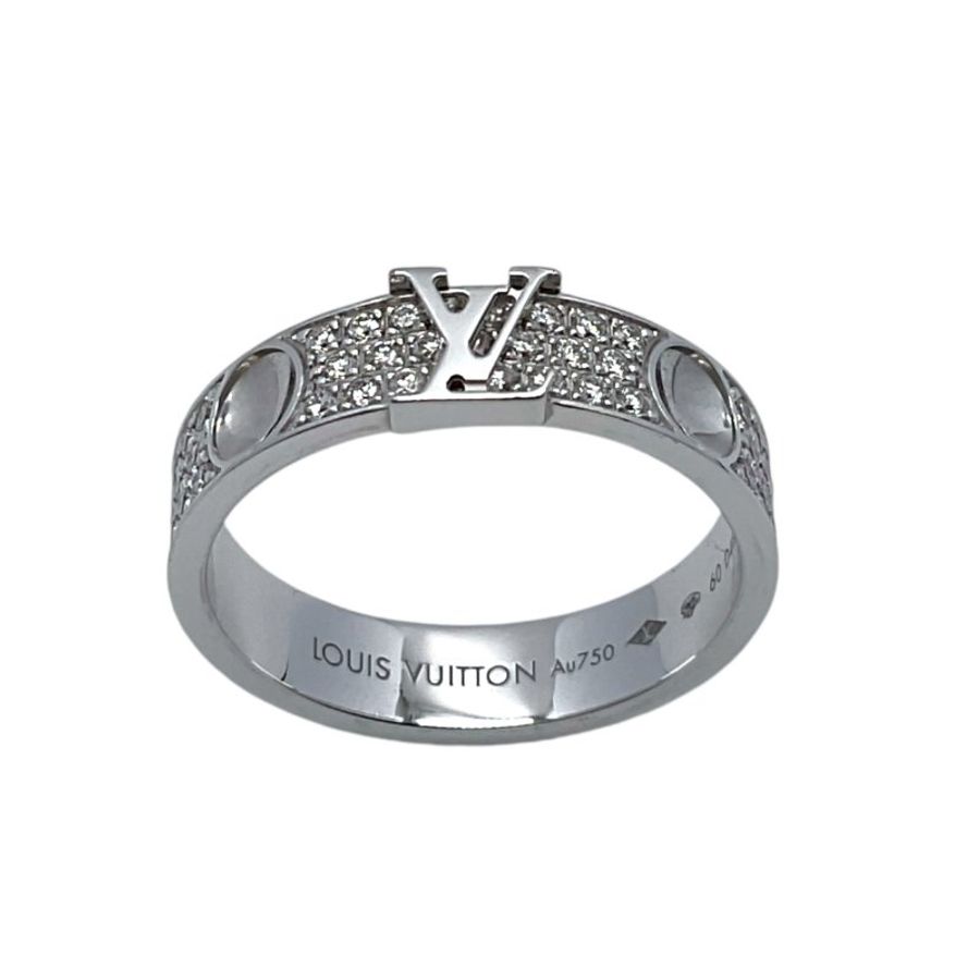Louis Vuitton 路易威登 EMPREINTE 18K 白金 鑽石 戒指-1