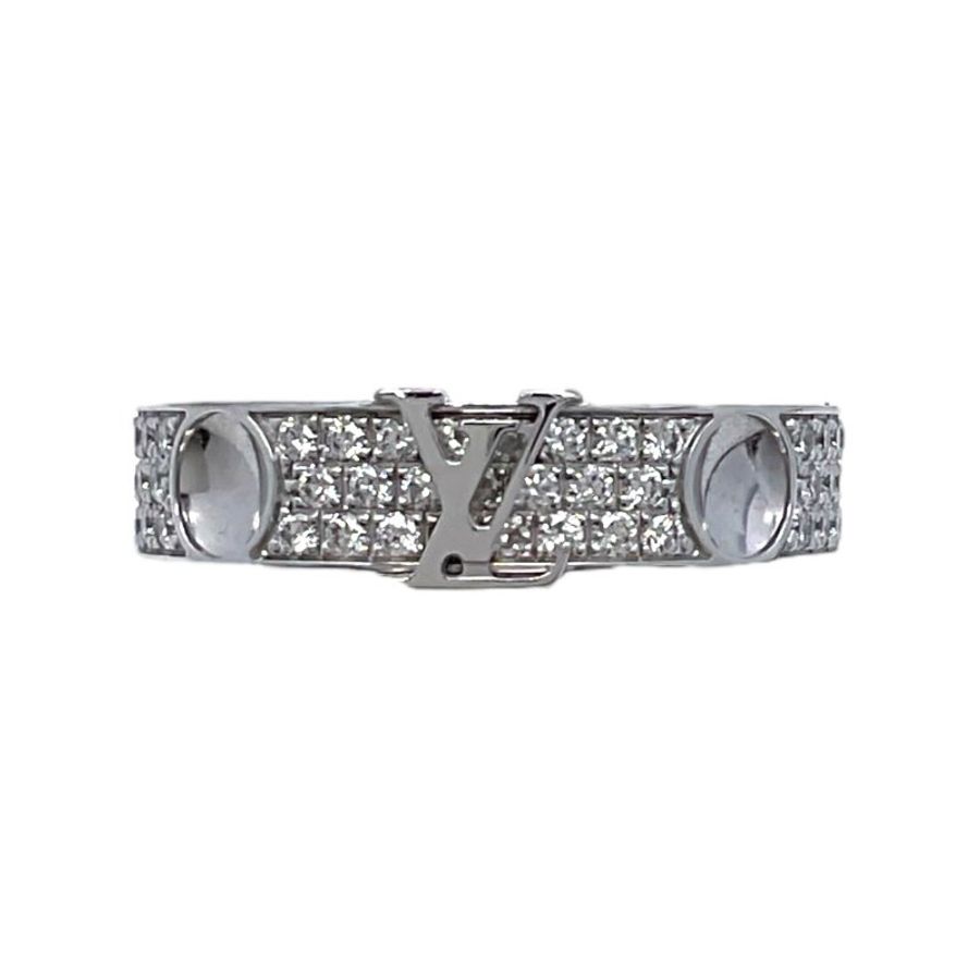 Louis Vuitton 路易威登 EMPREINTE 18K 白金 鑽石 戒指-2