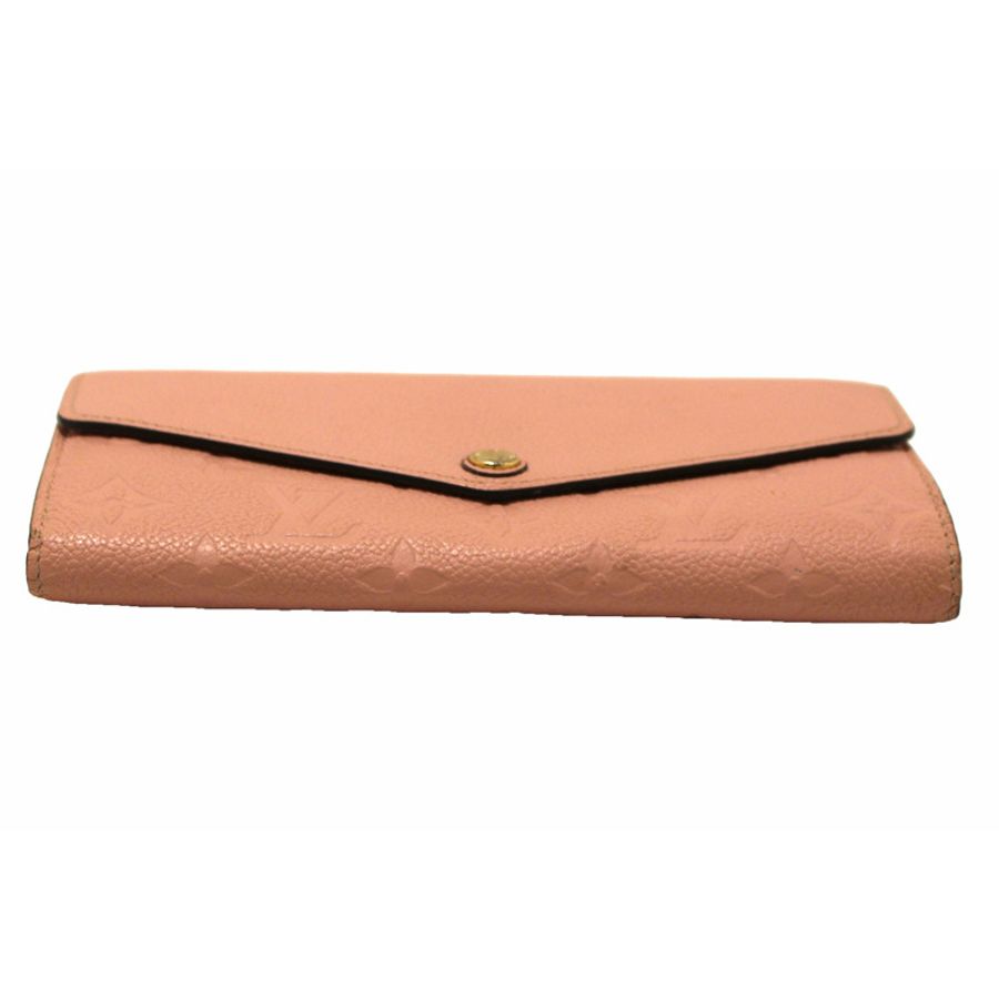 Louis Vuitton Pink Monogram Empreinte Leather Sarah Wallet-9
