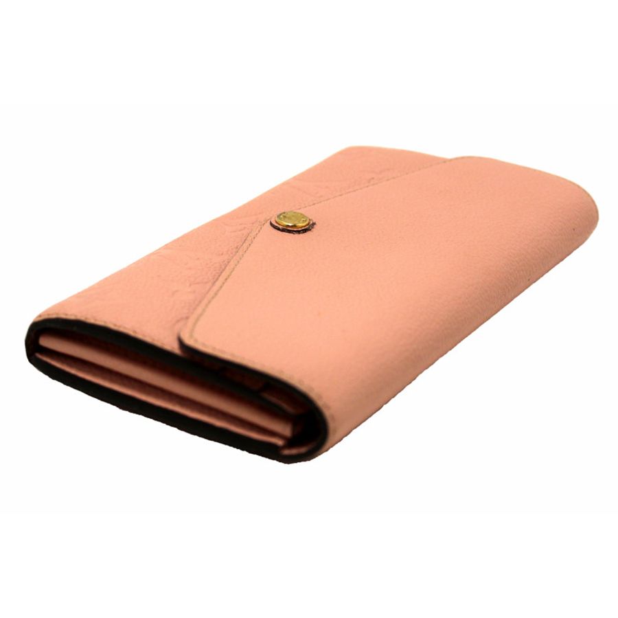 Louis Vuitton Pink Monogram Empreinte Leather Sarah Wallet-12