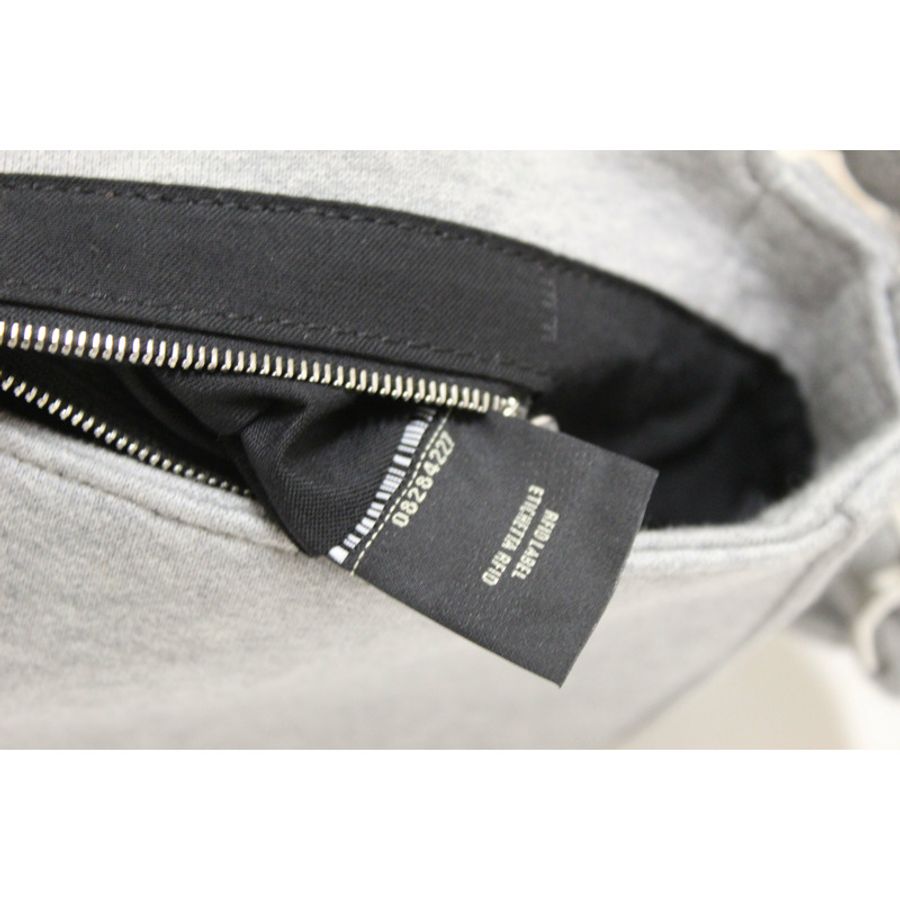 NEW Fendi x Marc Jacobs Grey Jersey Logo Medium Baguette Shoulder Bag-11