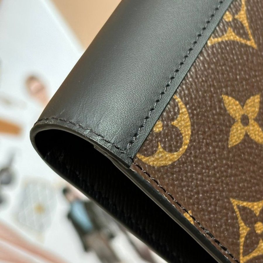 ::LOUIS VUITTON:: M69410 Brazza 黑皮革花紋 對開長夾-7