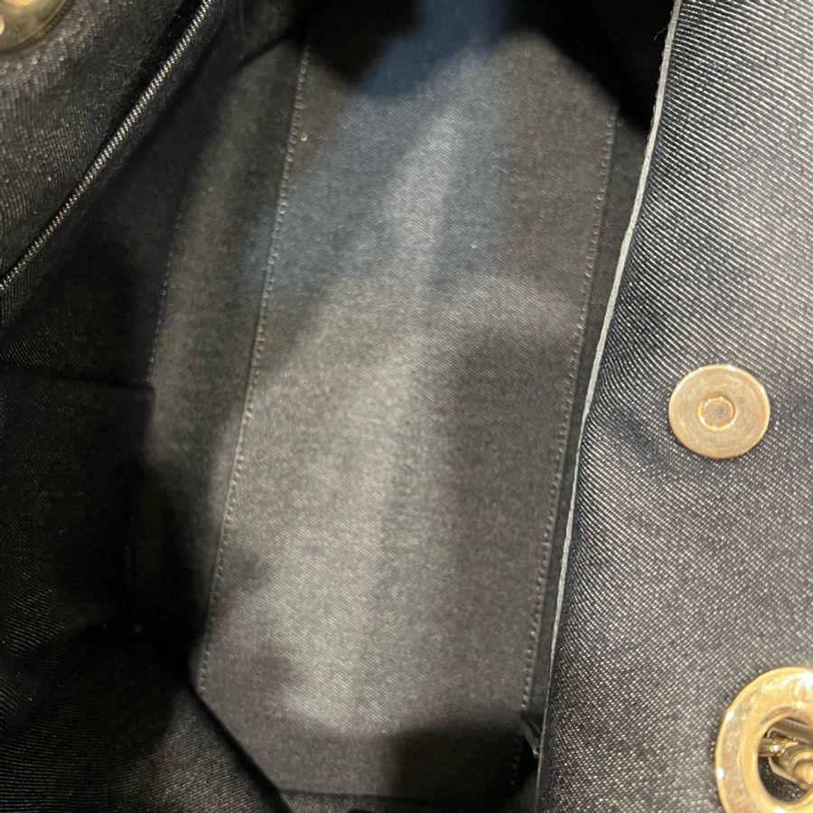 ෆ Dior 牛仔托特包 限定千鳥格徽章款-16