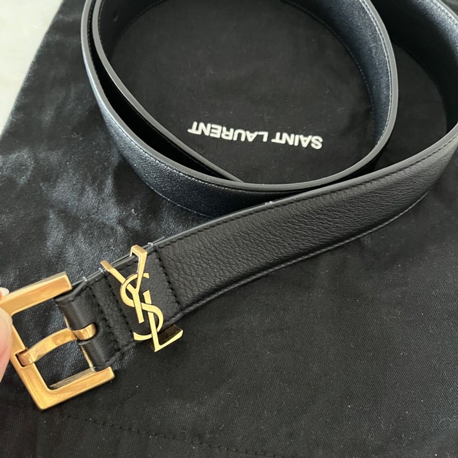YSL Saint Laurent皮帶 3cm闊 男女皆用-1