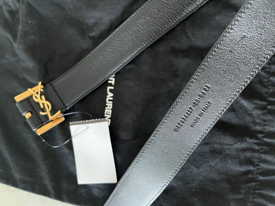 YSL Saint Laurent皮帶 3cm闊 男女皆用-2