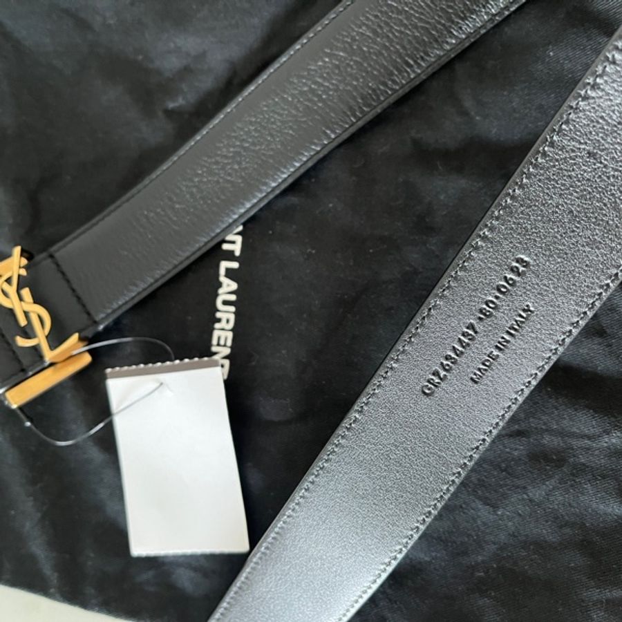 YSL Saint Laurent皮帶 3cm闊 男女皆用-9