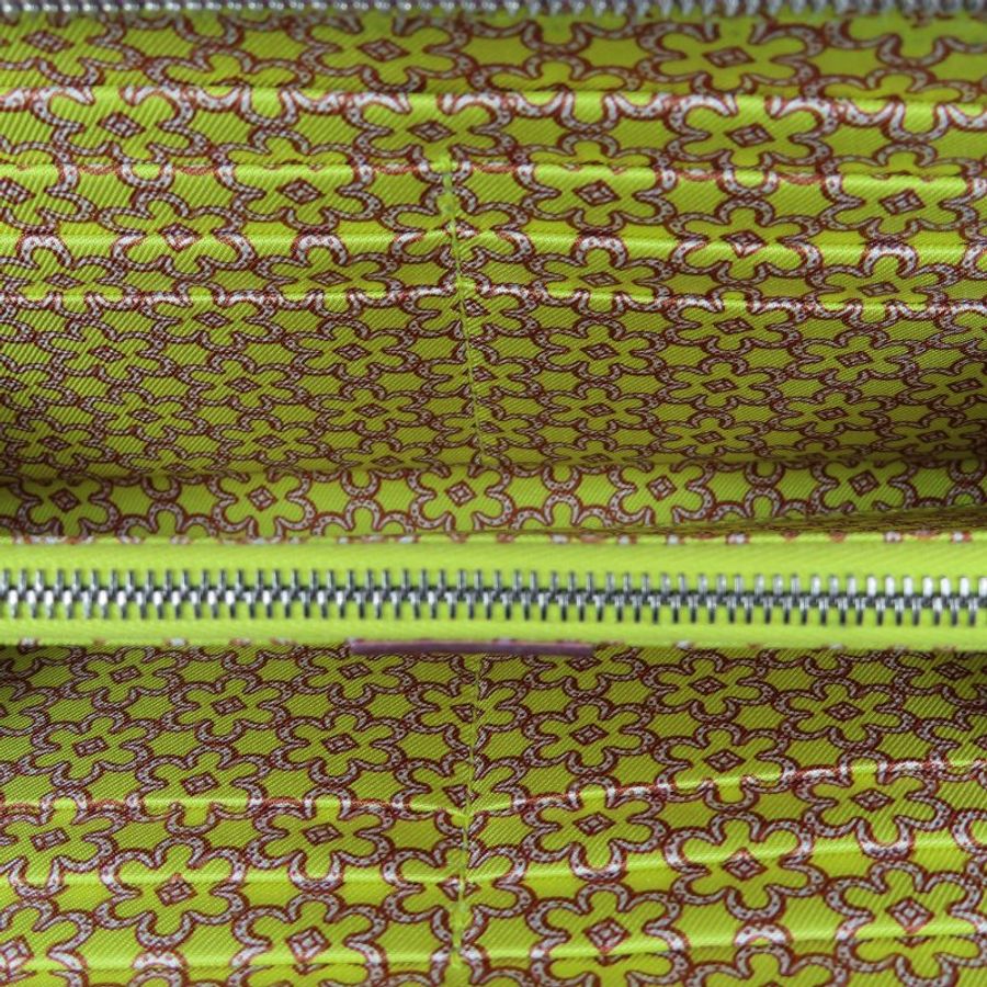 【巴黎站二手名牌專賣店】*現貨*HERMES 愛馬仕 真品*U刻silk in系列錦葵紫內黃花絲巾長夾-3