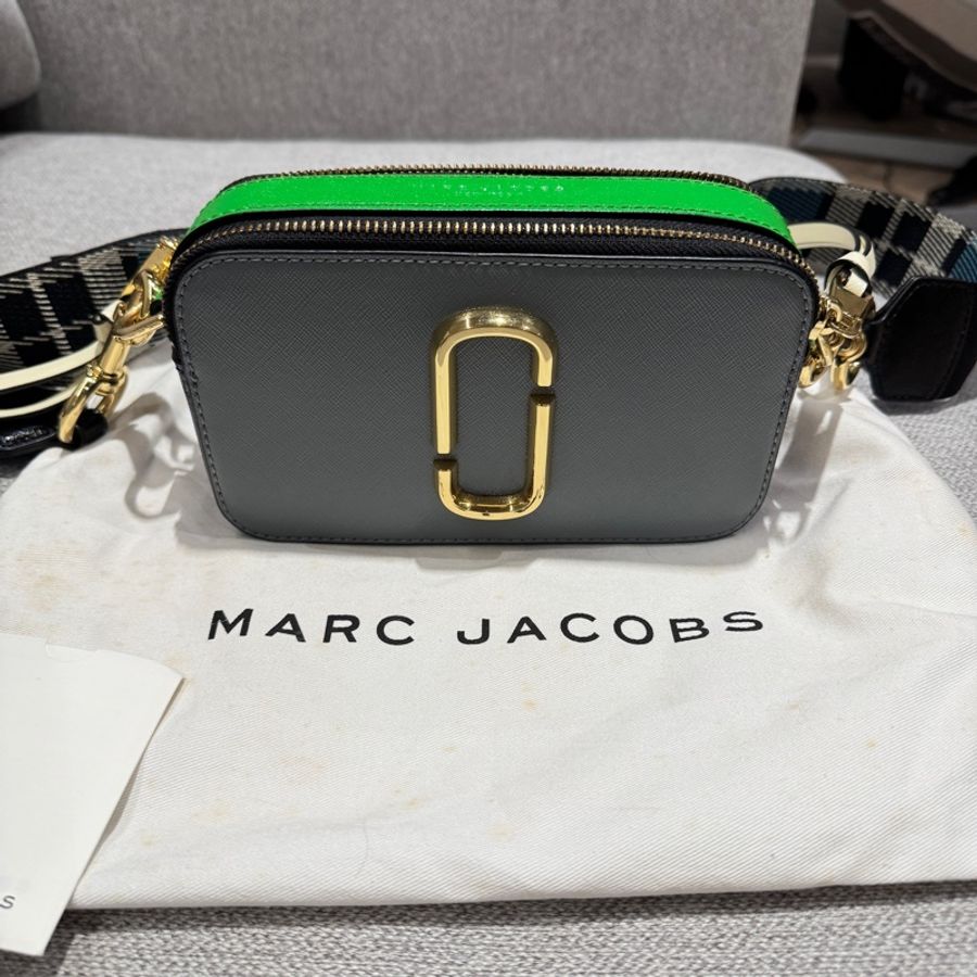 Marc Jacobs Snapshot Camera Bag Slate Multi 相機包 藍格子-1