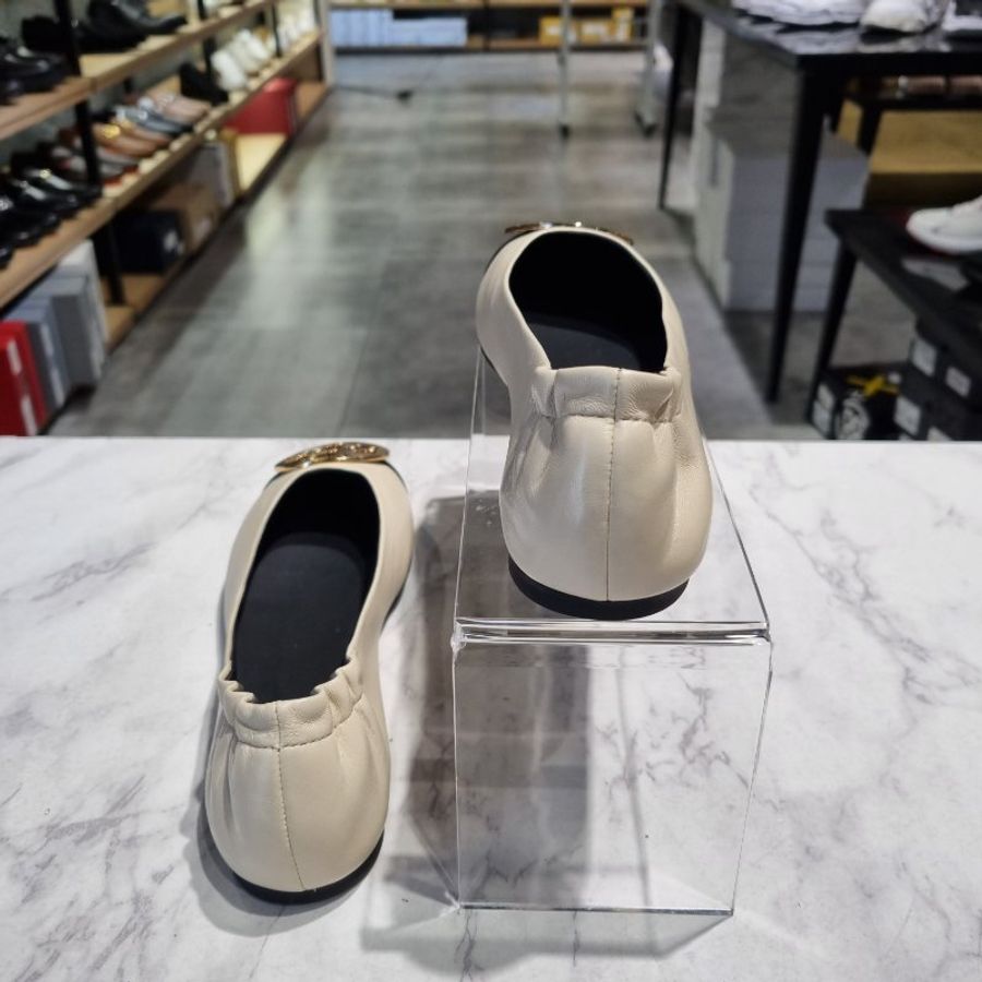 🎁母親節特價🎁Tory Burch 148336 女款 Claire芭蕾平底鞋  黑白雙色 EU36/US6-5