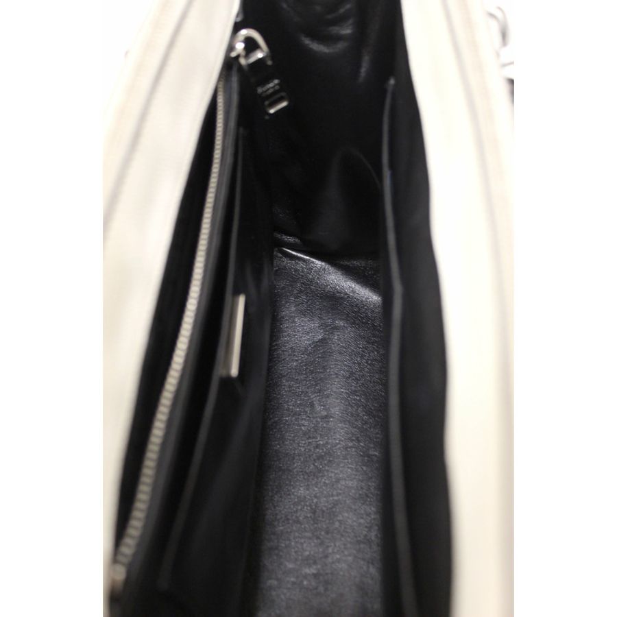 Prada White and Black Bi-color Saffiano Galleria Large Tote Bag-19