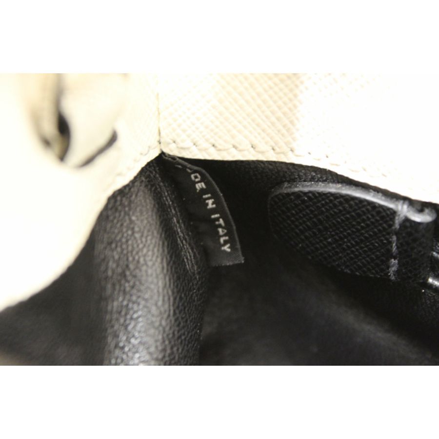 Prada White and Black Bi-color Saffiano Galleria Large Tote Bag-23