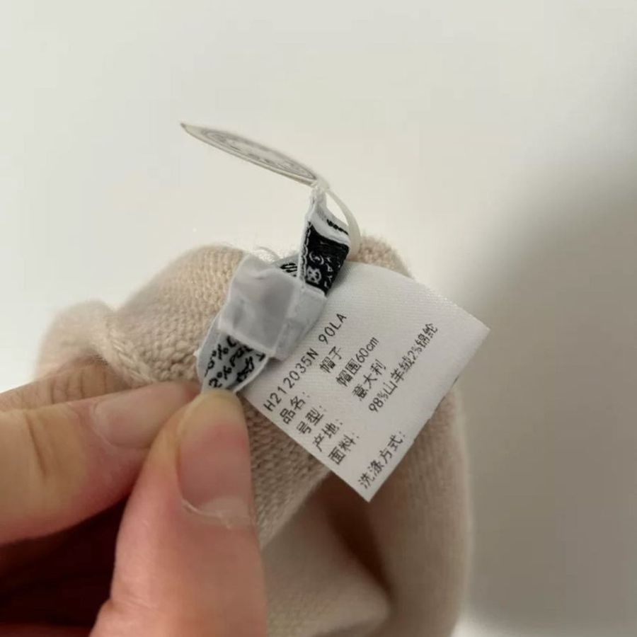 Hermes 羊絨鉚釘貝雷帽 全新L號 原價近三萬-2