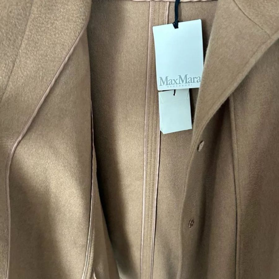 MaxMara 羊毛混羊絨披肩斗篷 衣長80-82公分 全新-1