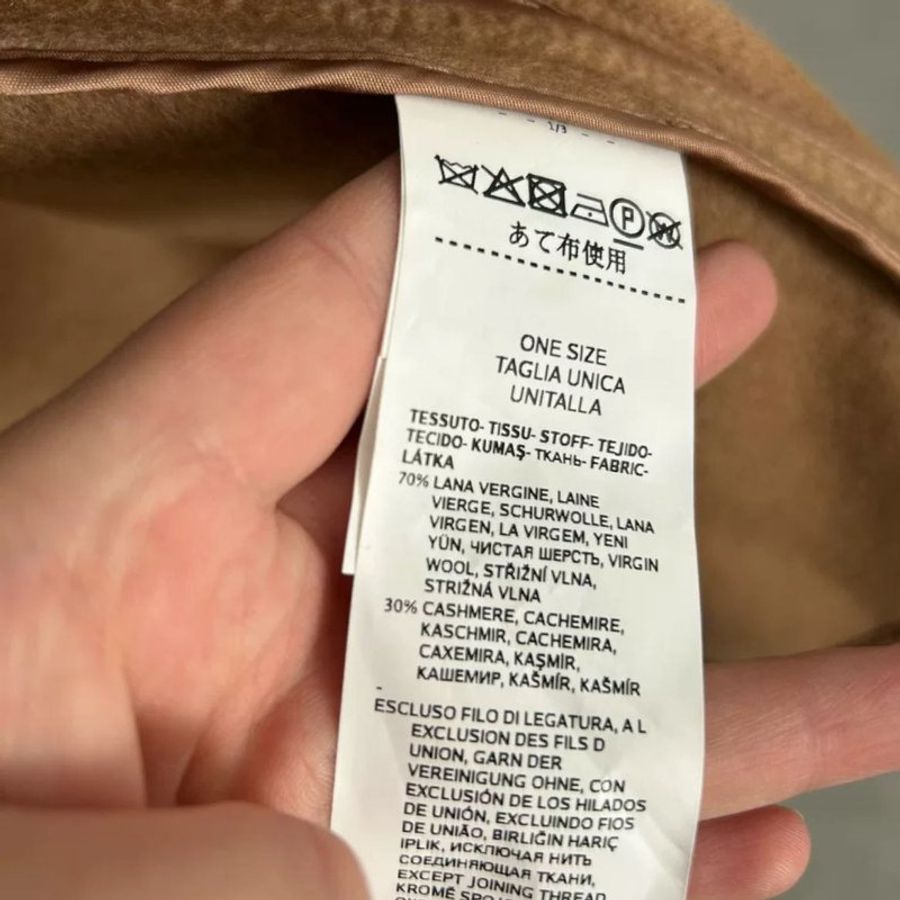 MaxMara 羊毛混羊絨披肩斗篷 衣長80-82公分 全新-3