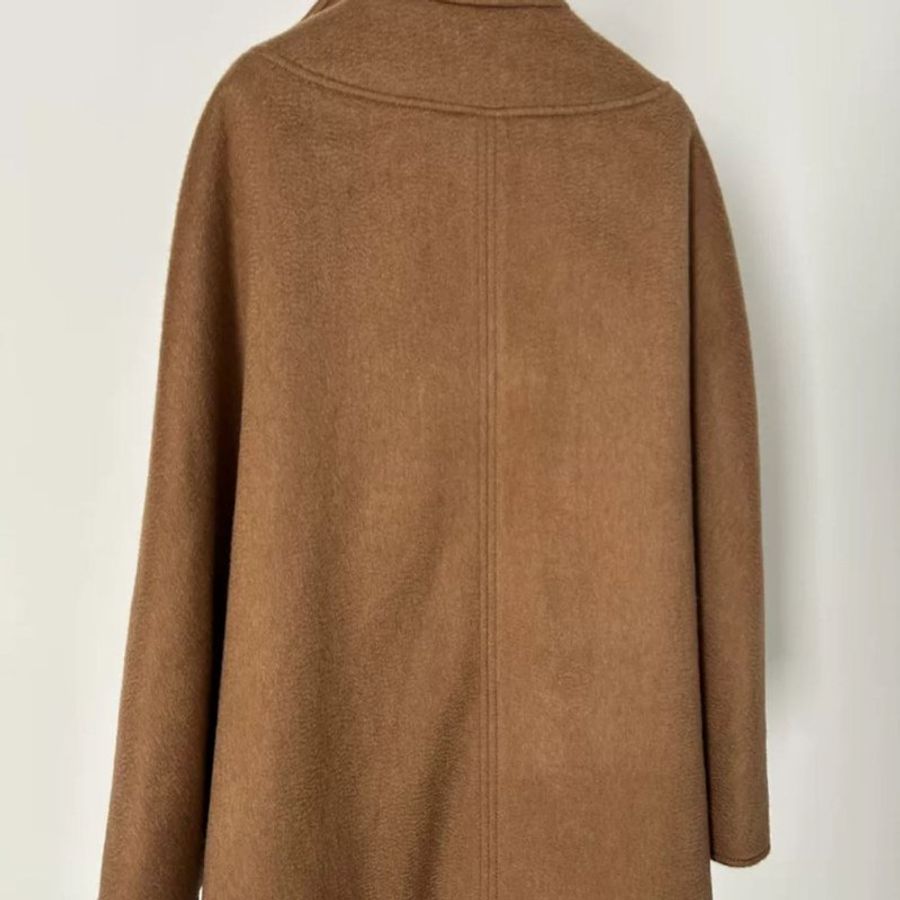 MaxMara 羊毛混羊絨披肩斗篷 衣長80-82公分 全新-5
