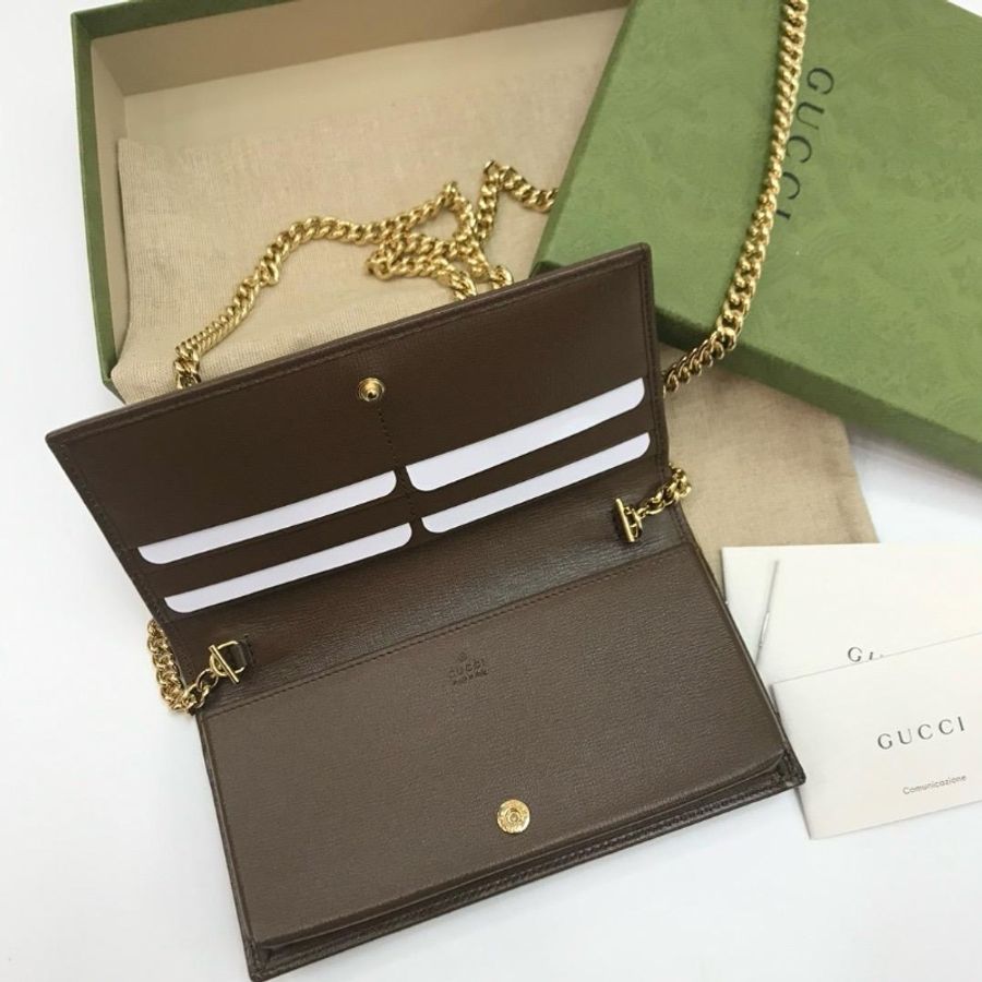 GUCCI 馬銜扣1955 鏈帶銀包-1