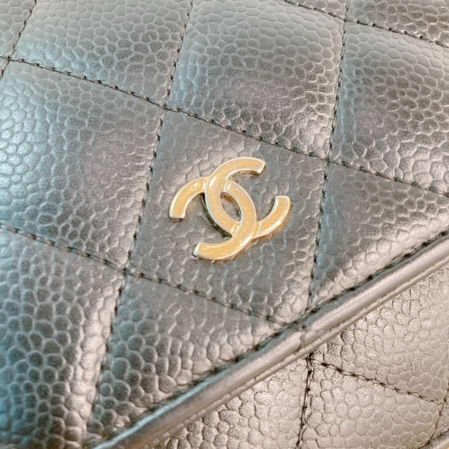 MS0066 CHANEL 香奈兒經典長銀包連鏈帶包包CLASSIC WALLET ON CHAIN CAVIAR-5