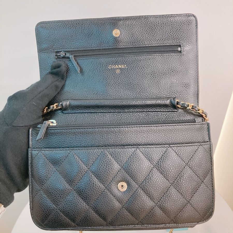 MS0066 CHANEL 香奈兒經典長銀包連鏈帶包包CLASSIC WALLET ON CHAIN CAVIAR-23