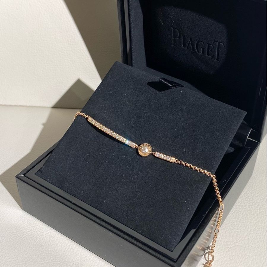 Piaget伯爵 POSSESSION时来运转系列 玫瑰金满钻手链-2