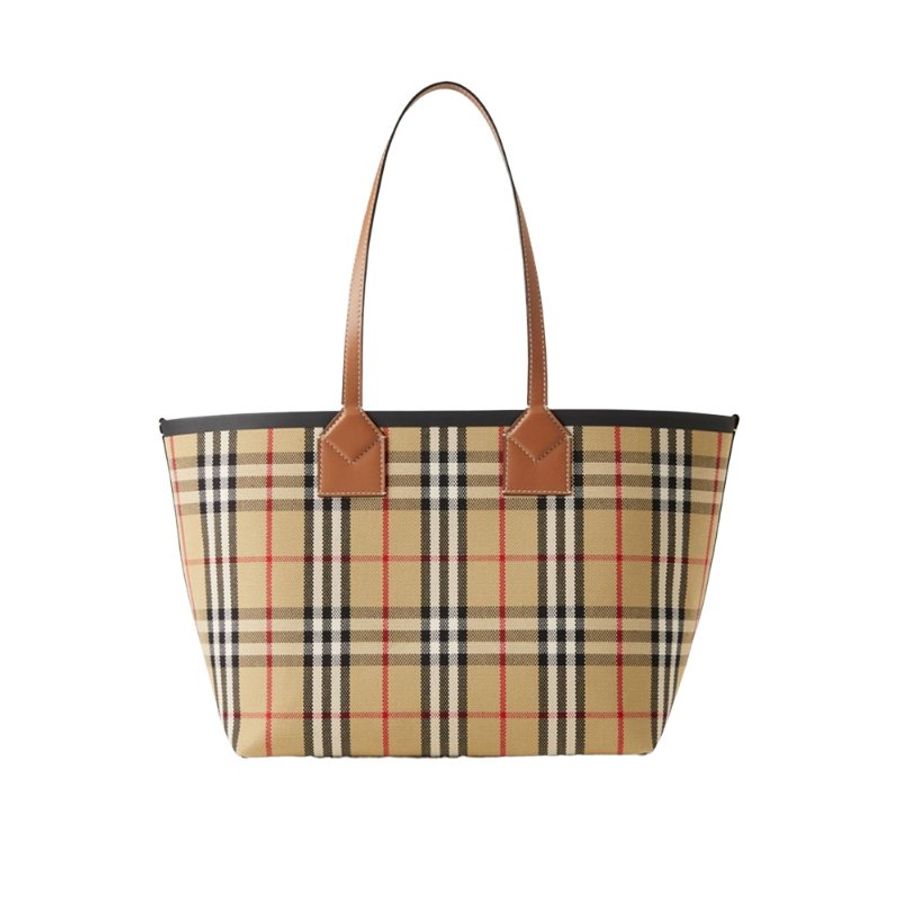 Burberry Small London Tote Bag for Women in Briar Brown/Black (8066163-Briar_Brown_Black)-2