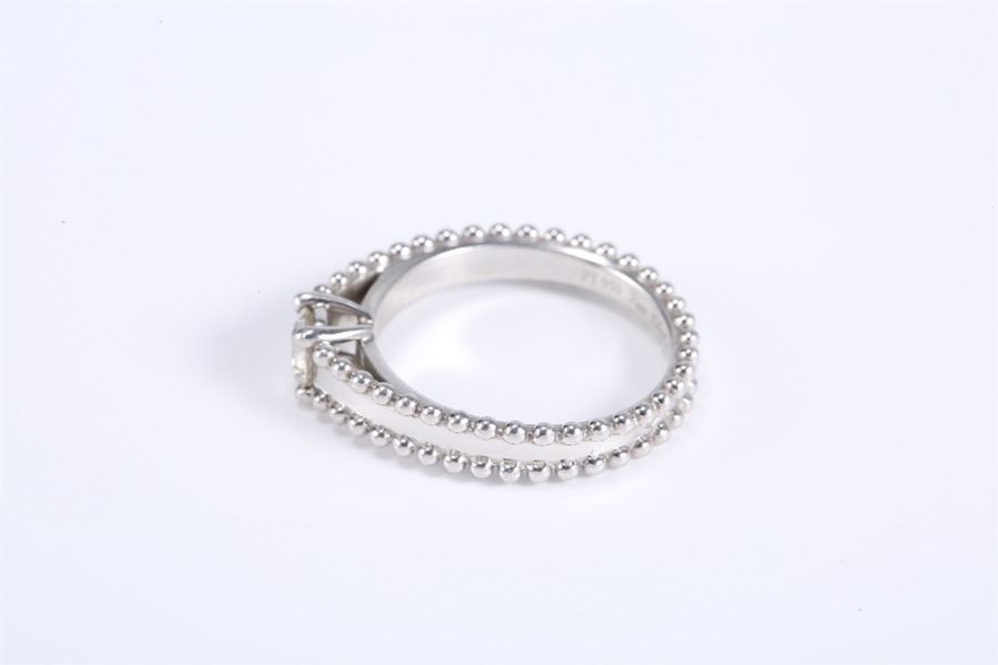 VAN CLEEF&ARPELS(梵克雅寶) Estelle 單顆鑽石 戒指 pt950 50-3