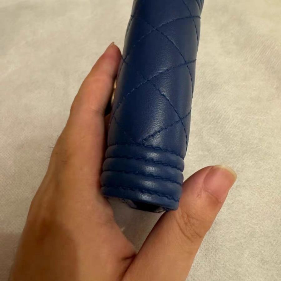 Chanel Boy Wallet Dark Bule 深藍色短夾金扣-8