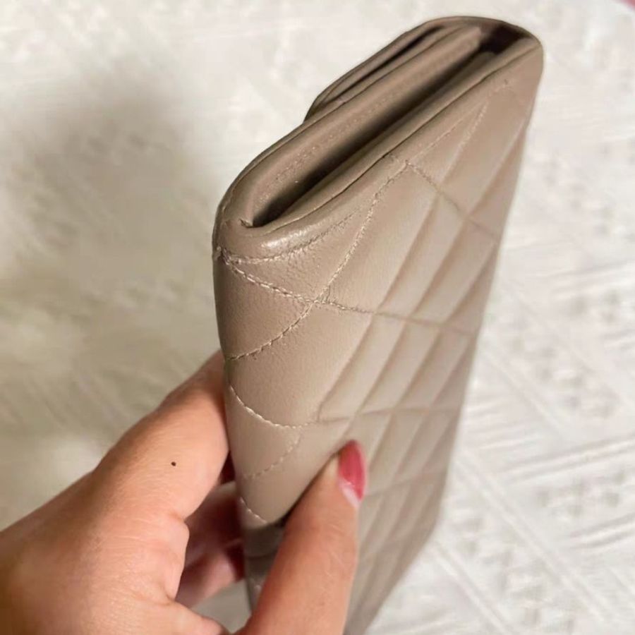 Chanel 羊皮長夾-4