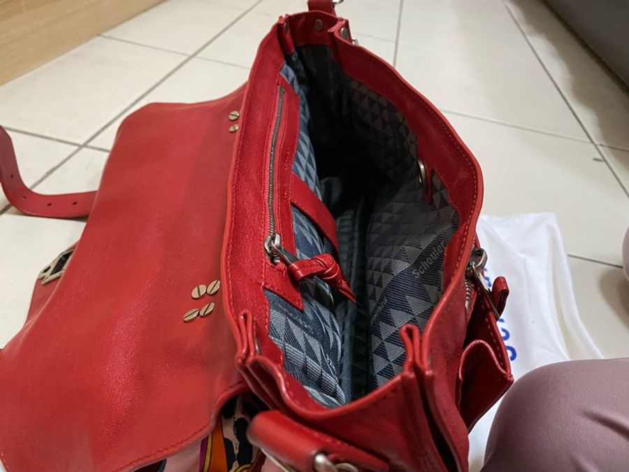 proenza schouler紅色中號郵差包-3