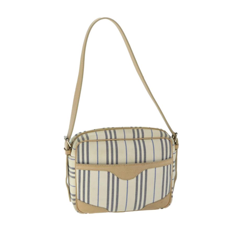 【日本直送】BURBERRY Nova 格紋帆布單肩包 米色 正品 yb507-0