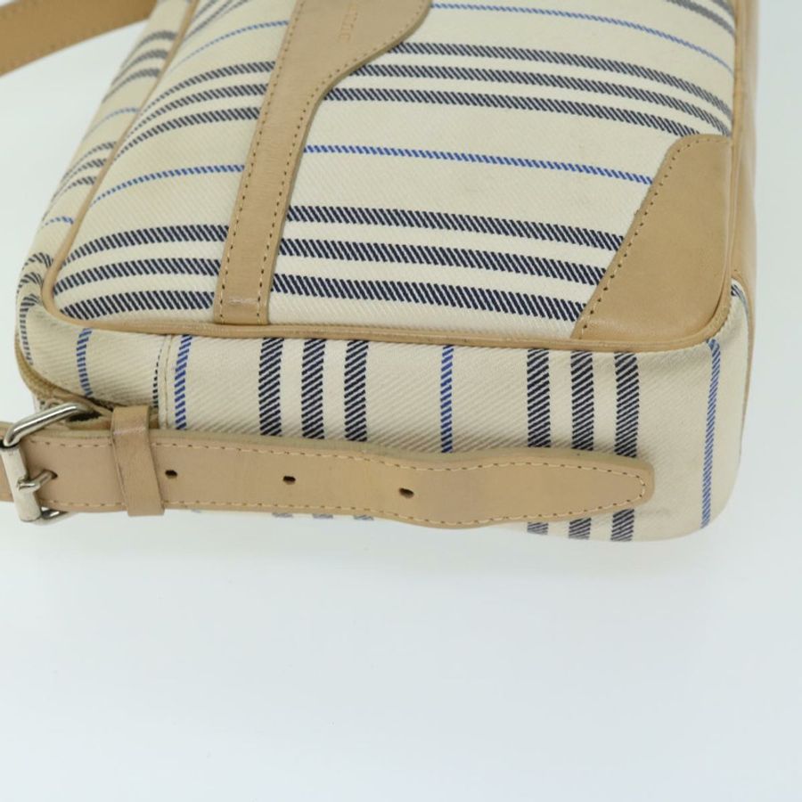 【日本直送】BURBERRY Nova 格紋帆布單肩包 米色 正品 yb507-4