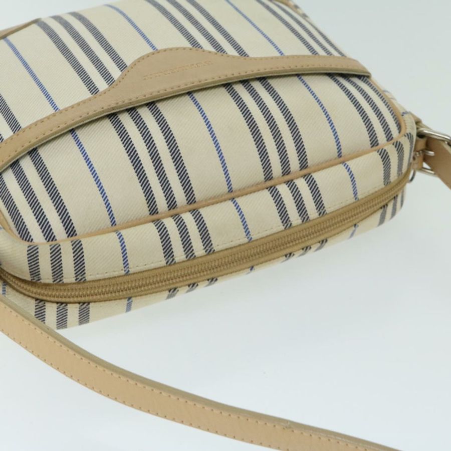 【日本直送】BURBERRY Nova 格紋帆布單肩包 米色 正品 yb507-5