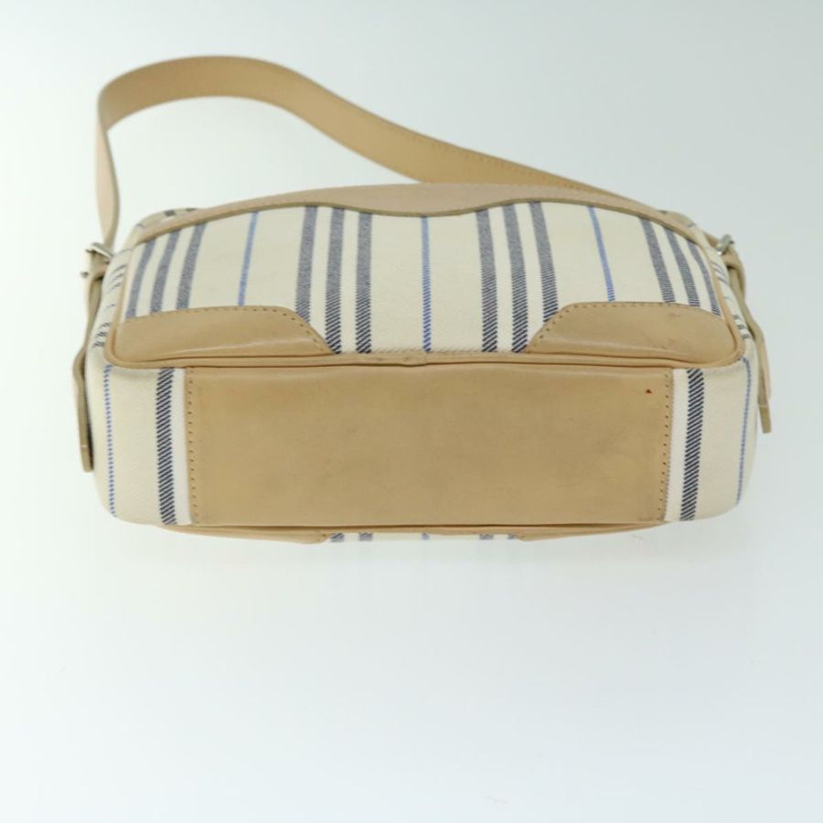 【日本直送】BURBERRY Nova 格紋帆布單肩包 米色 正品 yb507-8