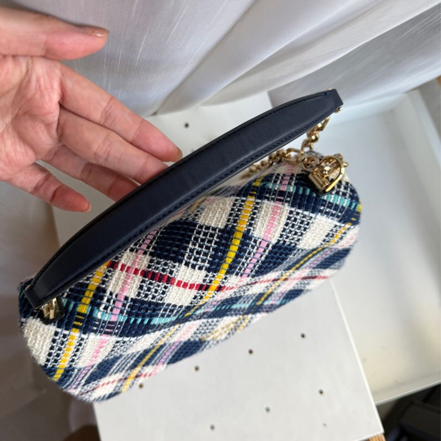 Kate Spade New York 花呢小香風carlyle tweed chain shoulder bag-13