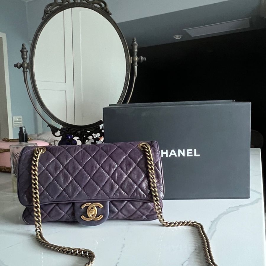 Chanel 紫色孟買系列包-6