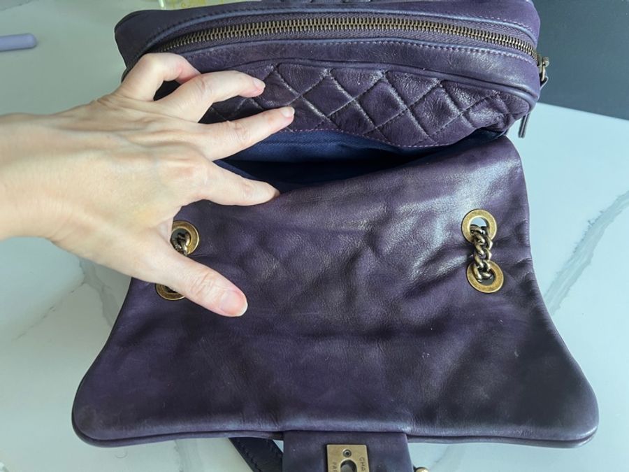 Chanel 紫色孟買系列包-9