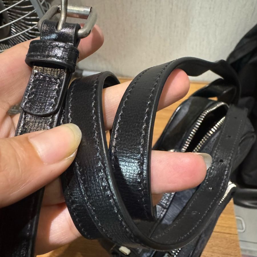 GUCCI 古馳經典雙LOGO迷你手提雙層記者包斜背包(黑)-11