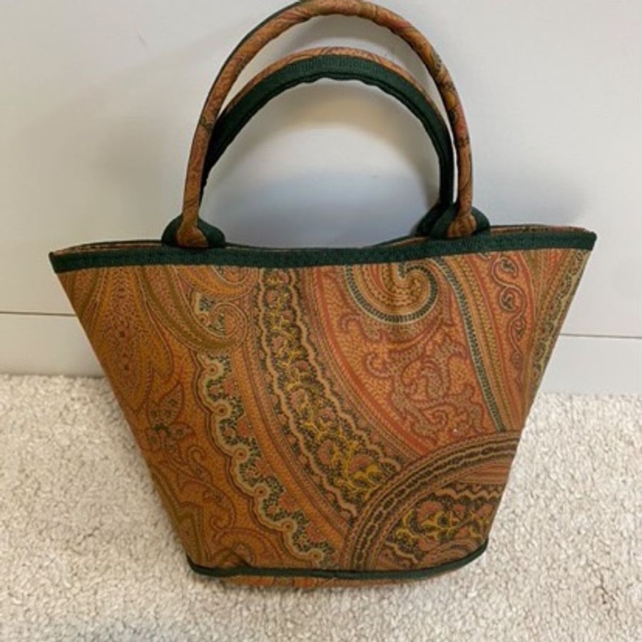 Etro 義大利奢華品牌 迷你托特手提包 獨特佩斯利花紋 小巧可愛-9